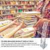 Brochure Display Stand Literature Stand Flyer Display Foldable Catalog Holder Floor-Standing Carrying Bag Included Portable