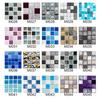 10PCS Mosaic Style Tile Simulation Stickers Self-adhesive Kitchen Waterproof PVC Wall Stickers Living Room Bathroom Decoration