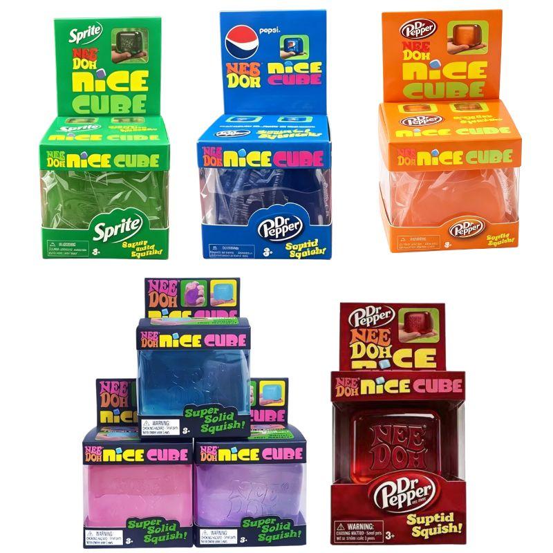 Dr Pepper Nice Cube Squishy Soft Sensory Fidget Toy Stress Relief Anxiety Relief for Adults