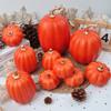 1Set Halloween Pumpkins Decor Foam Fake Pumpkins for Autumn Thanksgiving Halloween Farmhouse Table Realistic Decorations