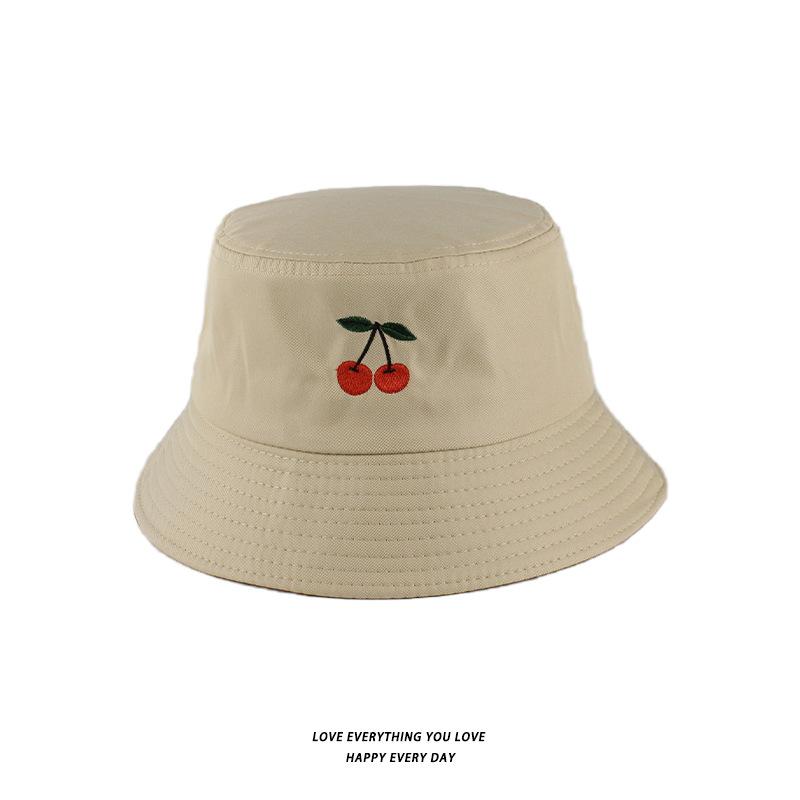 Bucket Hats Men And Women Skull Embroidered Fisherman Hat, Single-Sided Black Street Fashion Foldable Sunhat