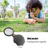 8/10/15X Magnifying Glass Portable Plastic Handheld Pocket Magnifier with Cover for Reading Coins Hobby Travel with Key Ring