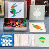 Magnetic Tangram Wooden Puzzle Toys 168 Pieces Early Childhood Gift Education