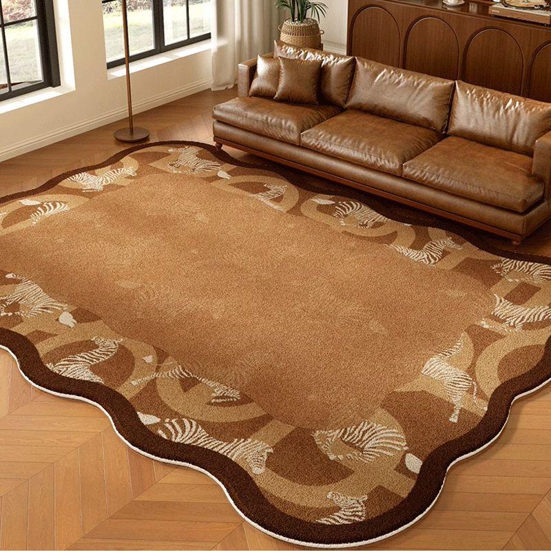 Retro Living Room Carpet Ancient Style High End Sofa Tea Table Mat Room Bedroom Bedside Carpet