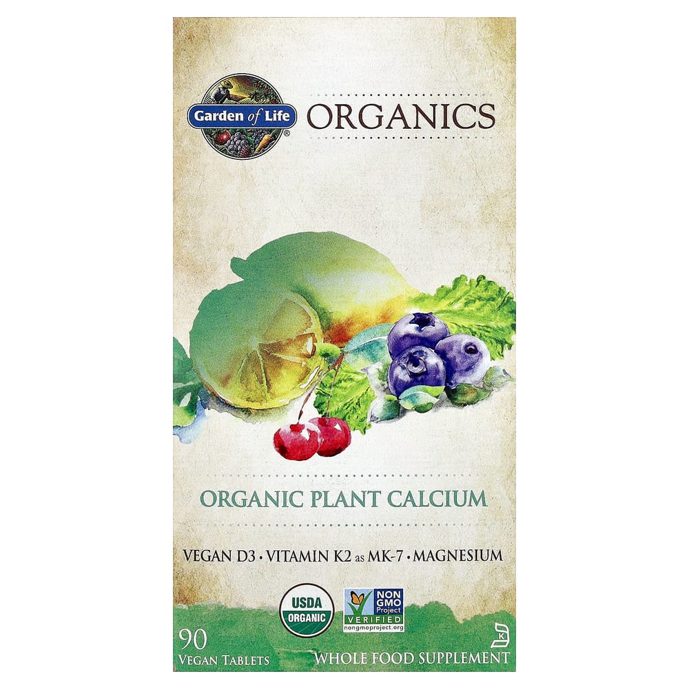 Garden of Life mykind Organics Plant Calcium Veggie Tablets, 90 Count