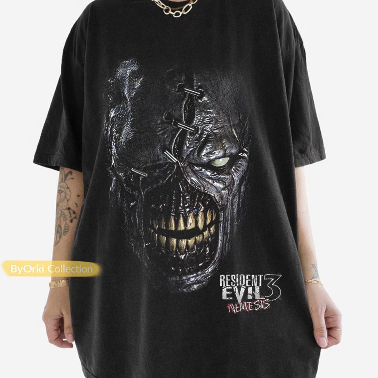 Limited Resident Evil T shirt, Nemesis Head Shirt, Resident Evil 3 Nemesis Survival Horror Game Tee, Gamer Gift S
