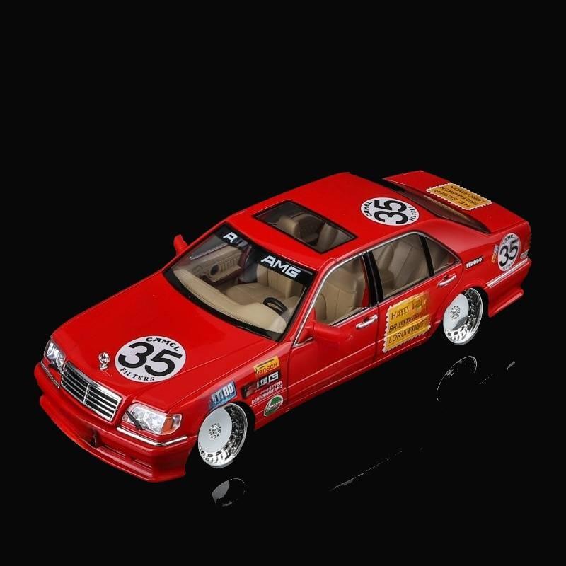 Model Car Alloy Mercedes Benz W140 With Doors Sound Light For Gift Children