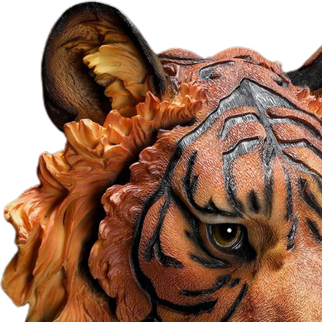 Testa di Animale Decorazione da Parete Scultura Regali Statuetta Statue in Resina Tigre Appeso per