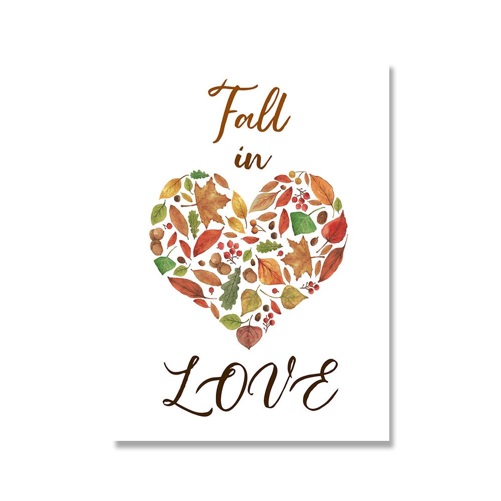 Halloween Fall Canvas Painting Thanksgiving Autumn Posters and Prints Watercolor Wall Pumpkin Art Pictures for Living Room Decor