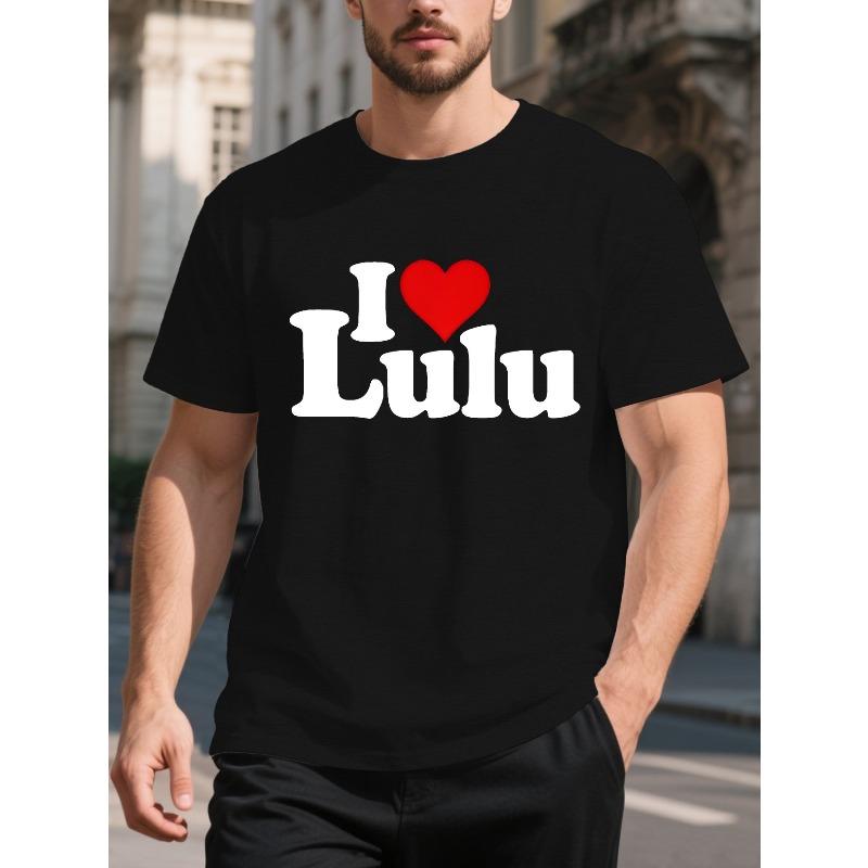 Adoro la T-shirt Estiva a Maniche Corte da Uomo Lulu, Fresca, Casual e alla Moda