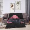 Mirai Nikki Gasai Yuno Flannel Blanket Winter  Soft Durable Throw Blanket for Child Home Decor Funny Bedspread Sofa Bed Cover