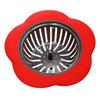 Silicone Sink Strainer Flower Shaped Shower Sink Drains Cover Sink Colander Sewer Hair Filter Kitchen Accessories