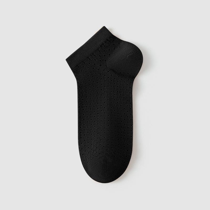 Men's Summer Thin Mesh Sweat Absorbent Deodorant Breathable Sports Low Top Socks