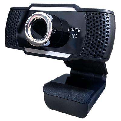 IGNITE LIFE Webcam Webcam PC Camera Expert Supervision Microphone with Microphone Wide Angle External USB Camera Stand Zoom Teams