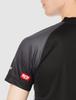 YASAKA Table Tennis Game Shirt Line Bolt Uniform Junior Officially Approved Black J150 Y243 J.T.T.A (90)