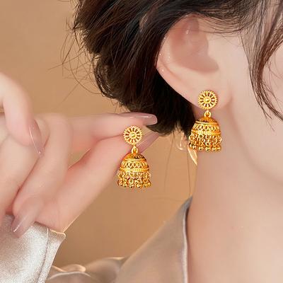 Radglocke Fransenohrringe Neue chinesische Ohrstecker Leichter Luxus High-End Modeohrringe