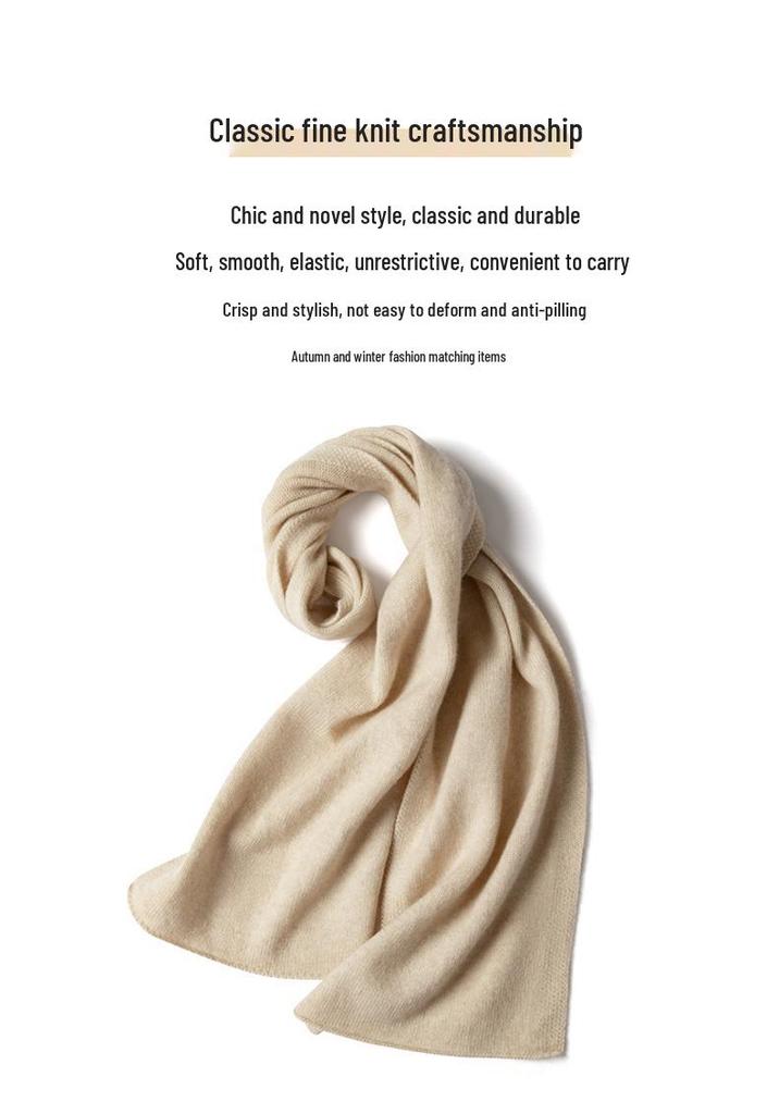 Knit Cashmere Winter Neck Gaiter Shawl Scarf for Men and Women