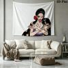One Piece Boa Hancock Wall Tapestry Aesthetic Wall Hanging Printed Fabric Blanket Decorative Tapestries For Bedroom Living Room Home Decor