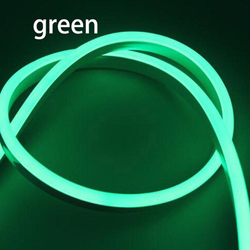 

Светодиодная неоновая RGB лента 2835 SMD 120 светодиодов/м водонепроницаемая гибкая лента DC12V свет Green,2m