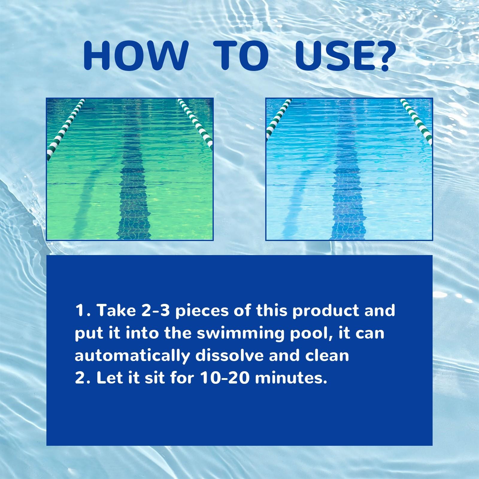 Таблетки для бассейна чистые с дозатором поплавка растворяясь для дезинфекции бассейнов — фото 5