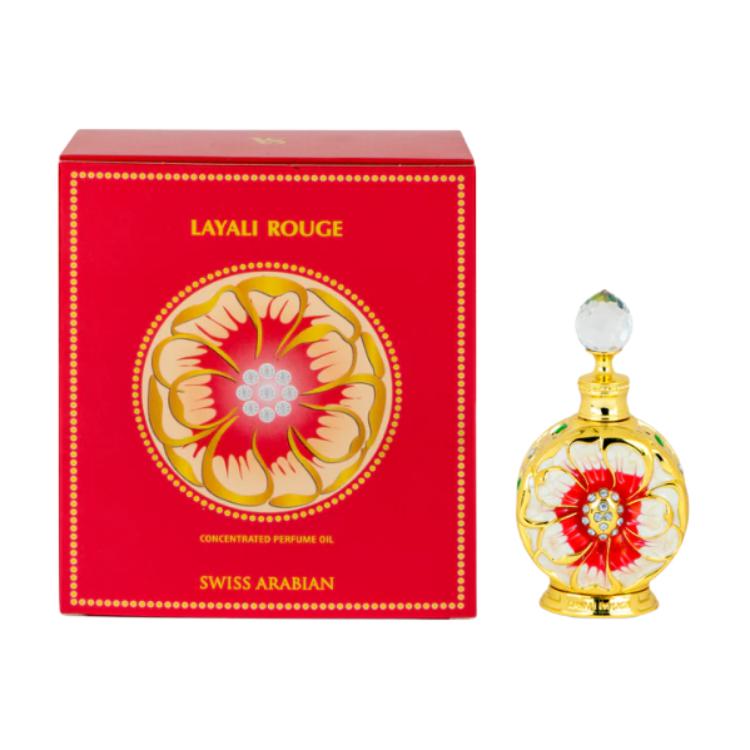 Swiss Arabian Layali Rouge Women s Perfume Oil Floral And Fruity Notes Parfum 15ml 15ml
