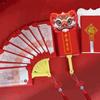 Fan Shaped Chinese Red Envelope New Year Red Packet Money Creative For Kids Gifts Pouch Blessin L7P0
