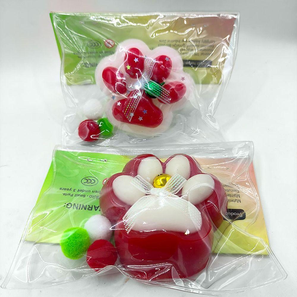 Super Large Christmas Cat Paw Squeeze Toys Slow Rebound Cat Paw Pinch Toy  Kids Tricky Doll