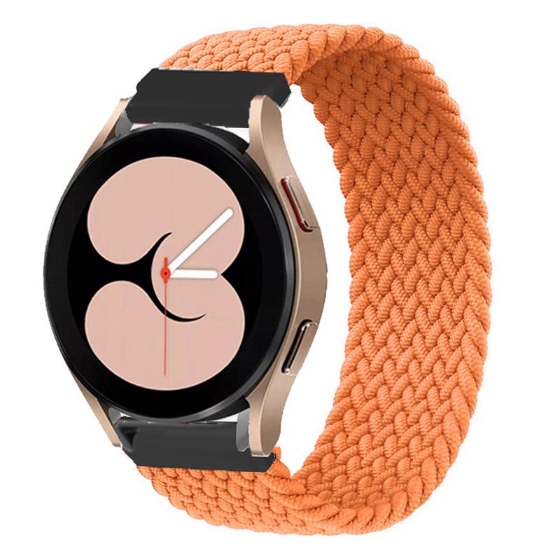 Braided Solo Loop For Samsung Galaxy Watch 4/5/6/44mm 40mm/classic Strap 46 42mm/active 2/Gear S3 22mm 20mm Bracelet Watch Band