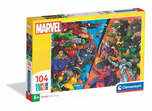 104-piece Puzzle. Super Colorful. Marvel Elements.