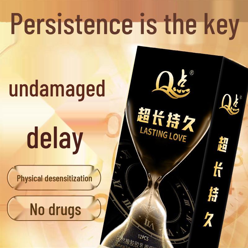 Q Point Ultra-Thin Stimulating Condoms with Clitoral Wolf Tooth Texture - Long-Lasting Safety for Couples.