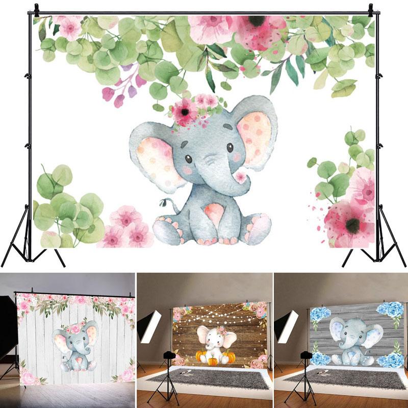 La mulți ani Elefant Copii Fond Fotografie Copii Fond Fotografie Prop