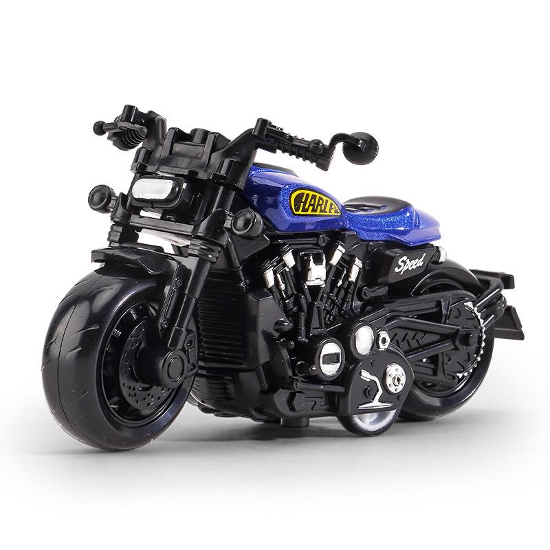Trendy Mini Motorcycle Keychain Pendant: Cool Model Figurine Car Keyring Toy