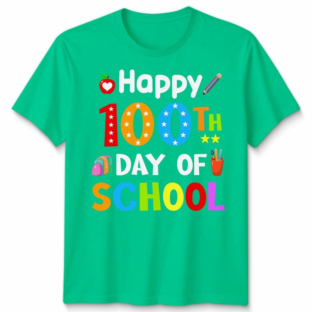 Happy 100th Day Of School 100 Days Of School Unisexs Unisexs Unisex Tshirt S