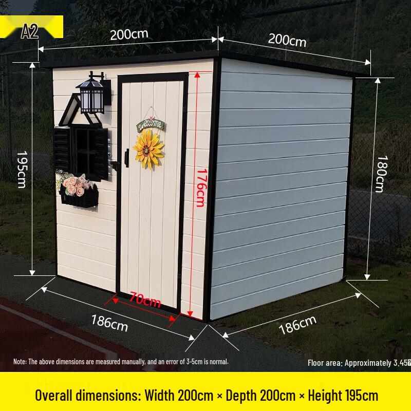 Outdoor Detachable Assembly Tool Storage Shed
