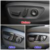 For Toyota Highlander XU70 2024 Car Interior Part Refit Styling Seat Adjustment Switch Panel Stainless Steel Sticker