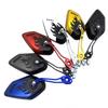 1Pair Universal Motocycle Rear View Adjustable Side Mirrors for Handlebars Aluminum Flame Pattern with 8mm/10mm Screws