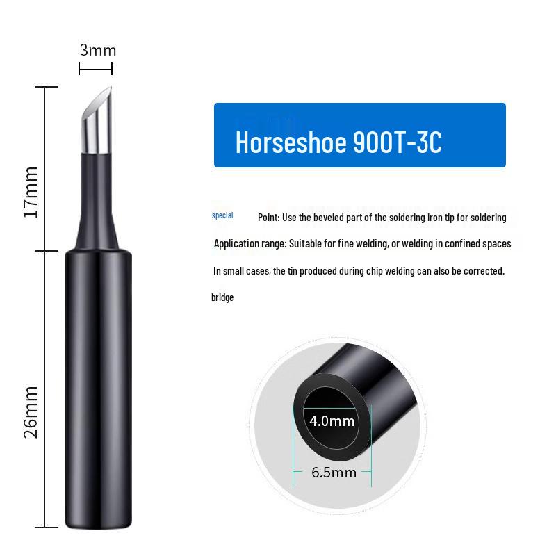 936 Internal Heating Soldering Iron Tip, Constant Temperature, Chrome & Black Diamond, Lead-Free