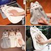 Cartoon Hug Cat Hand Towel Hanging Soft Absorbent Towel, Household Kitchen Cute Children'S Hand Towel