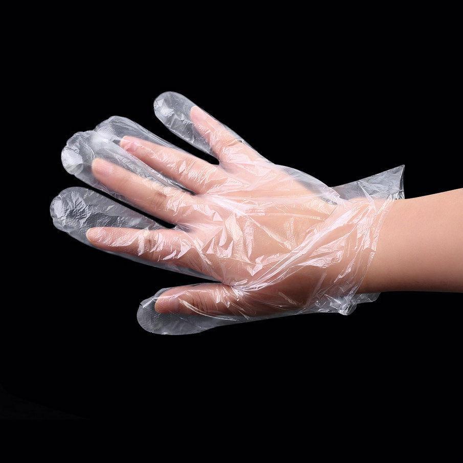 Gloves Disposable Food Grade Transparent Film Cover Thickened Takeaway Kitchen