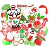 Santa Claus Snowman funny mask Christmas Decorations Photo Props Cartoon Card Party Supplies
