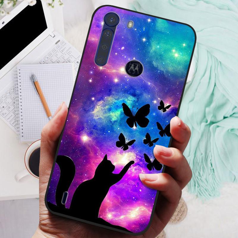 For Motorola One Fusion Case Black Bumper Soft Silicone Cover For Moto One Fusion Plus Phone Cases OneFusion Fusion+ Funda Shell