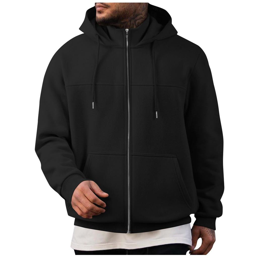 Men's Sweat Jacket With Hood Leisure Hooded Jacket Zip Hoodie Casual Sweatshirt Jacket Winter Hoodie With Zip Winter Jacket PlainJacket Hood