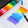Color Watercolor 24 Color Marker For Both For Painting Coloring Gift Pen, Double-headed Pen, Set, Water-based Pen, Pen, Bold/Fine Points, Handmade,