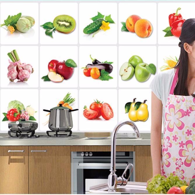Details about / Fresh Removable Wall Stickers Kitchen Oil proof Art Decor Decal Sticker DMF