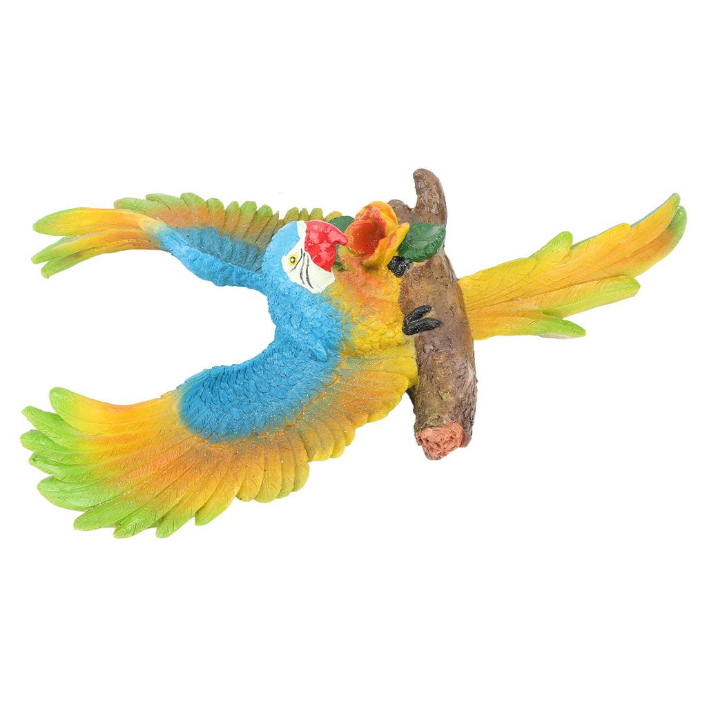 Outdoor Hanging Parrot Decor Resin Sculptures Parrot Statues Durable Parrot Sculptures Ornament for