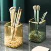 Transparent Makeup Brush Holder Anti Fall Brush Storage Cup Lipstick Sundries Holder  Office