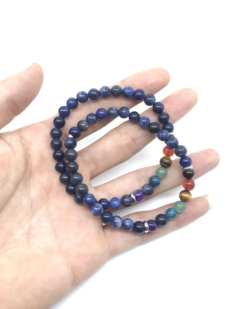 High Quality 8mm Natural Round Beads 7-Chakra Bracelet Gemstone Loose Stone Beads High Quality Stone Beads