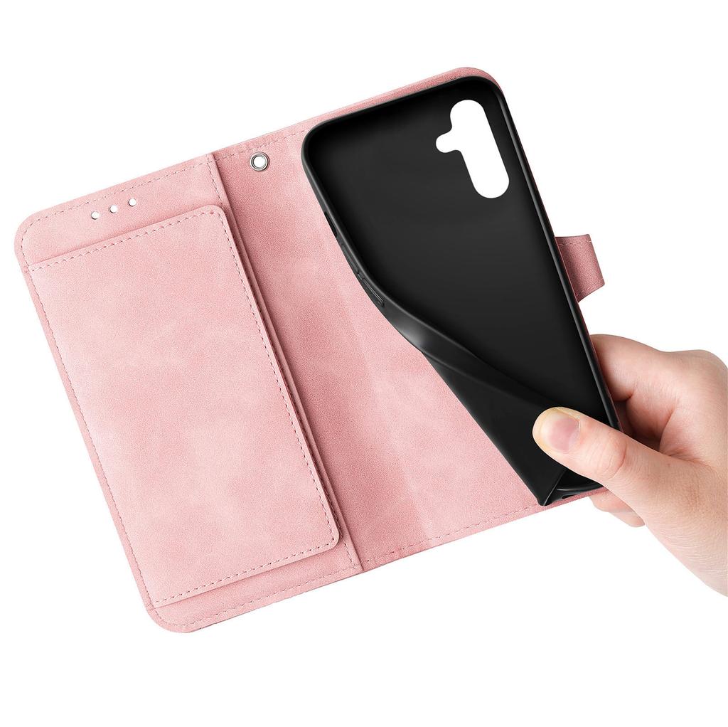 Lanyard Zipper Wallet Card Bag Leather Case For Samsung Galaxy S23 Ultra S22 S21 S23FE A54 A14 A34 A24 A23 A34 Crossbody Cover