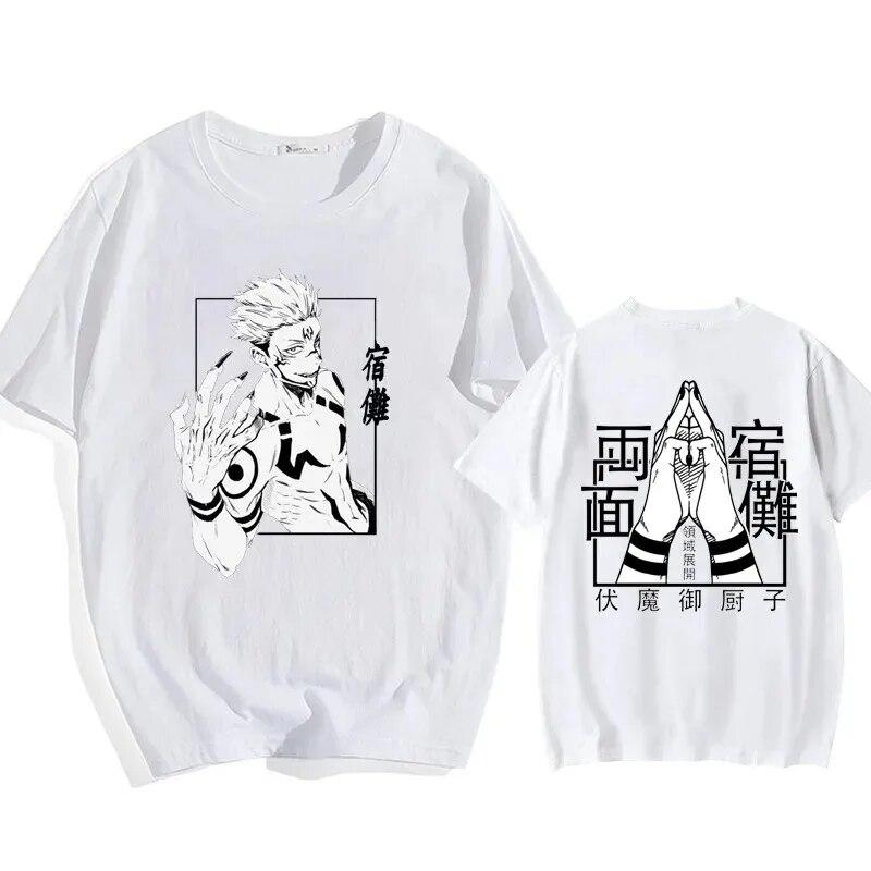 Unisex Women Tee 100% Cotton Anime Printed T-shirt Unisex Casual Loose Cool Y2k T-shirt Unisex