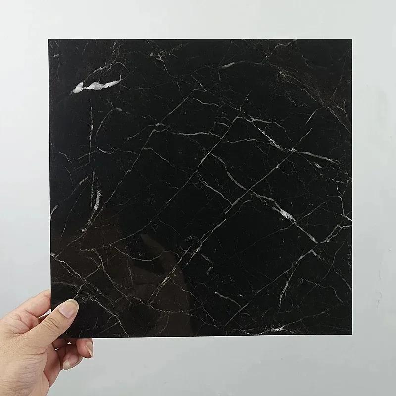 30×30cm Thickened Self-adhesive Decor Wall Sticker Marble Tile Floor Sticker PVC Waterproof Toilet Kitchen Home Floor